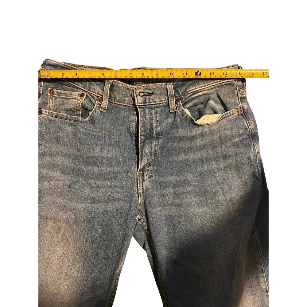 Levi’s 514 Men’s Jeans W30 L32 Straight Leg Blue Denim Faded Distressed